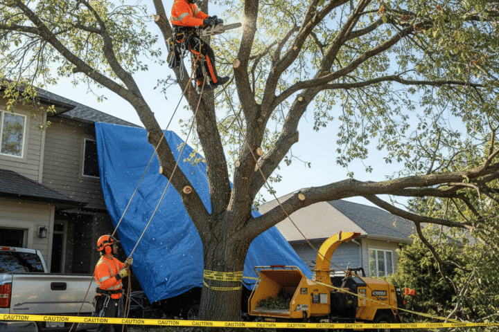 Abattage d’arbres : comment sécuriser l’opération et protéger votre terrain