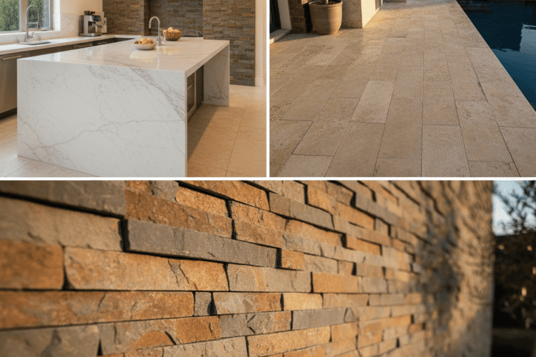 Surfaces en pierre naturelle : l’astuce déco durable qui valorise vos espaces