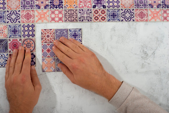 Faïence murale : pose brique ou décalée avec format rectangulaire