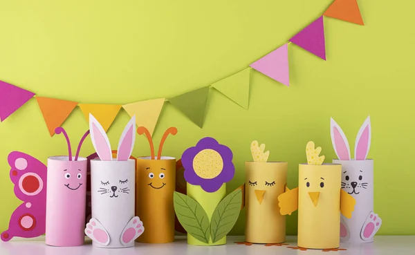 Le top 5 des bricolages de Pâques pour enfants avec des rouleaux de papier toilette
